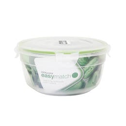Hộp Bảo Quản Thực Phẩm Thực Phẩm Hình Tròn Locknlock Nestable 1.4L (Silicone Xanh Lá) - HSM945EM, Hộp Bảo Quản Thực Phẩm Thực Phẩm Hình Tròn Locknlock Nestable 1.4L (Silicone Xanh Lá) - HSM945EM